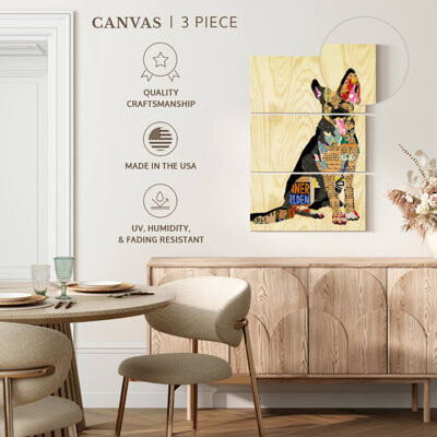 Ebern Designs Brampt Shepherd Dog Collage