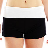 Thumbnail for your product : JCPenney Asstd National Brand Foldover Yoga Shorts
