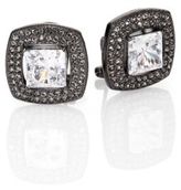 Thumbnail for your product : Adriana Orsini Pave Crystal Cushion Button Earrings