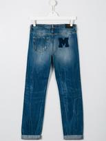 Thumbnail for your product : MSGM Kids ripped detail jeans
