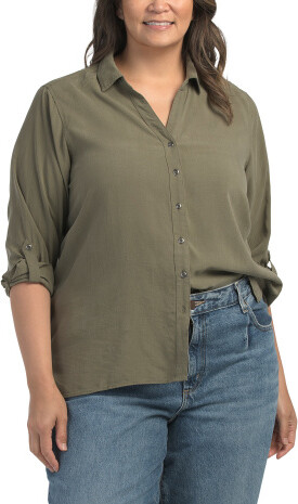TJMAXX Plus Oversized Shirt For Women