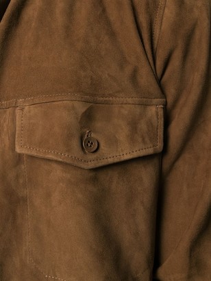 Ajmone Long Sleeve Leather Shirt