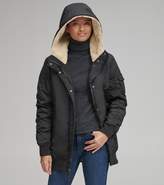 Thumbnail for your product : Andrew Marc NINA RUCHED SLEEVE BOMBER