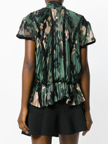 Thumbnail for your product : Sacai pleated shawl collar blouse