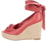 Thumbnail for your product : Loewe Leather Platform Wedges