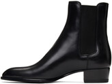 Thumbnail for your product : Saint Laurent Black Wyatt Chelsea Boots
