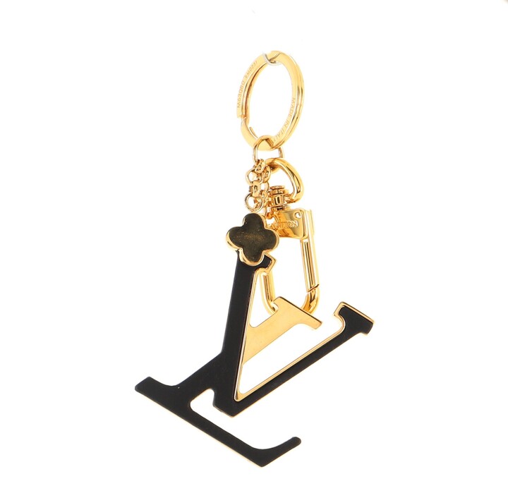 Louis Vuitton LV Capucines Bag Charm and Key Holder Black Metal & Leather