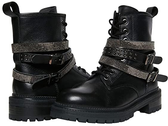 Steve Madden Leather Combat Boots 