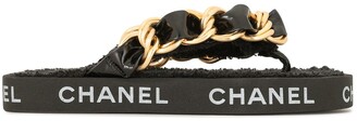 Chanel Pre Owned 1993 Chain-Link Thong Sandals