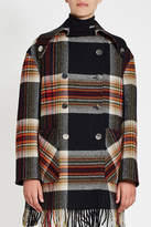Thumbnail for your product : Calvin Klein Wool Coat with Fringe