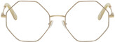 Thumbnail for your product : Chloé Gold Metal Octagon Glasses