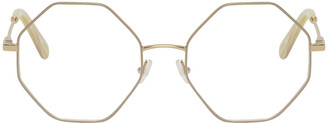 Chloé Gold Metal Octagon Glasses