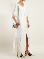 Thumbnail for your product : Loewe Handkerchief-sleeve Cotton Midi Dress - Womens - White