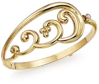 Temple St. Clair 18K Yellow Gold Diamond Wing Bangle - 100% Exclusive