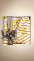 Thumbnail for your product : Burberry Striped Flower Bodysuit Set