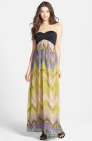 Thumbnail for your product : Jessica Simpson Strapless Print Maxi Dress