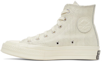 Converse Beige Leather Chuck 70 High Sneakers