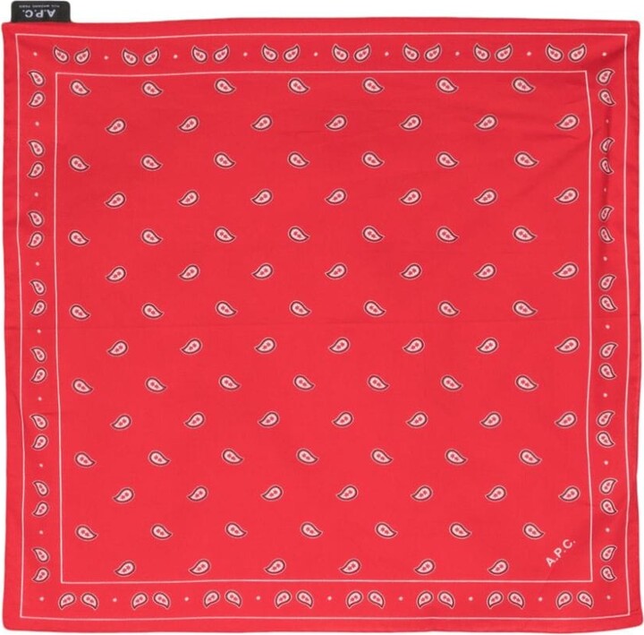 Paisley bandana Swarovski White×Red Paisley bandana Swarovski White×Red（Narrow Red Paisley with