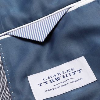 Charles Tyrwhitt Classic fit navy and white linen jacket