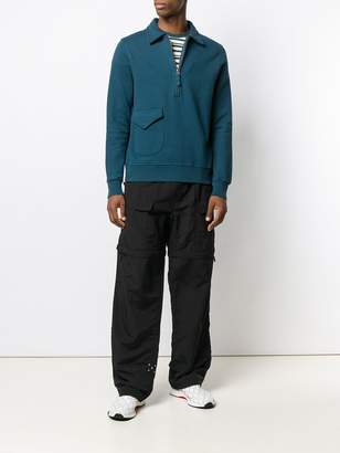 Pop Trading Company half-zip fitted sweater