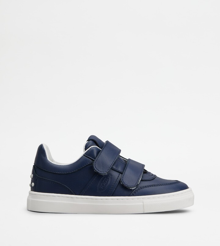 Tod's Junior Tabs Sneakers in Leather - ShopStyle Boys' Shoes