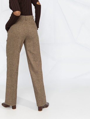 Twin-Set High-Waisted Wide-Leg Trousers