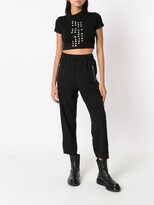 Thumbnail for your product : Gloria Coelho Stud-Embellished Knitted Top
