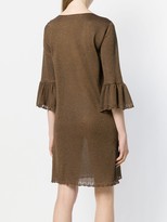 Thumbnail for your product : Kristina Ti Embellished Trumpet Sleeve Dress