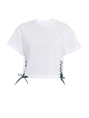 Toga Contrast ribbon cotton-piqu? T-shirt