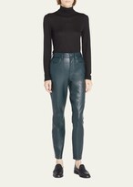 Thumbnail for your product : Veronica Beard Jeans Maera Ultra High-Rise Faux Leather Skinny Jeans
