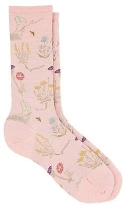 Antipast Women's Botanical VIII Wool-Blend Mid-Calf Socks - Pink