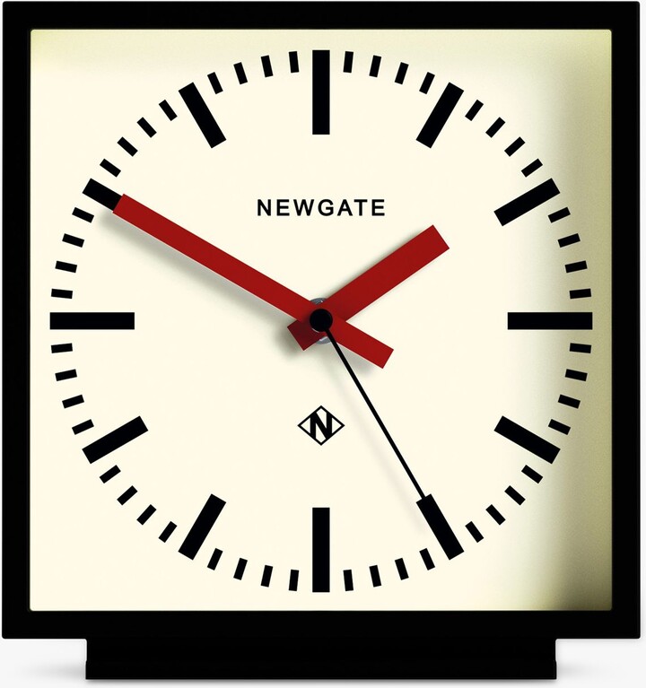 Newgate Clocks Railway Silent Sweep Square Analogue Mantel Clock - ShopStyle
