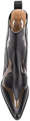 Sergio Rossi PVC insert ankle boots