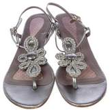 Thumbnail for your product : Anya Hindmarch Leather Thong Sandals