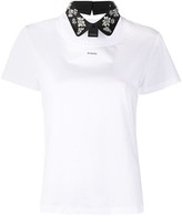Thumbnail for your product : Pinko crystal-embellished logo-print T-Shirt