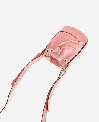 The Kooples Nano Tina bag in pink suede