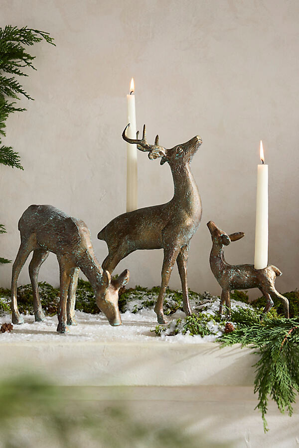 Deer Metal Taper Holder