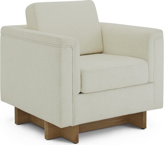 Steelcase Frank Lloyd Wright Galesburg Lounge Chair in Cream