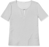 Thumbnail for your product : Calvin Klein Textured Keyhole Short Sleeve Top