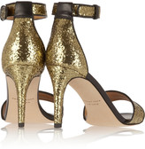 Thumbnail for your product : Marc by Marc Jacobs Glitter-finished leather sandals