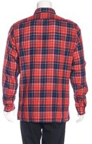 Thumbnail for your product : Raf Simons 2016 Embroidered Plaid Shirt w/ Tags