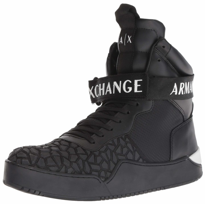 armani exchange high top sneakers