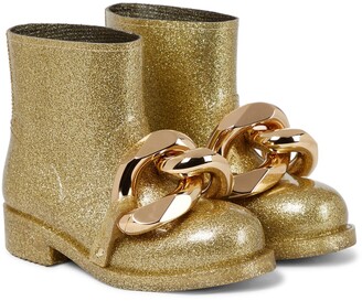 J.W.Anderson Chain glitter ankle boots