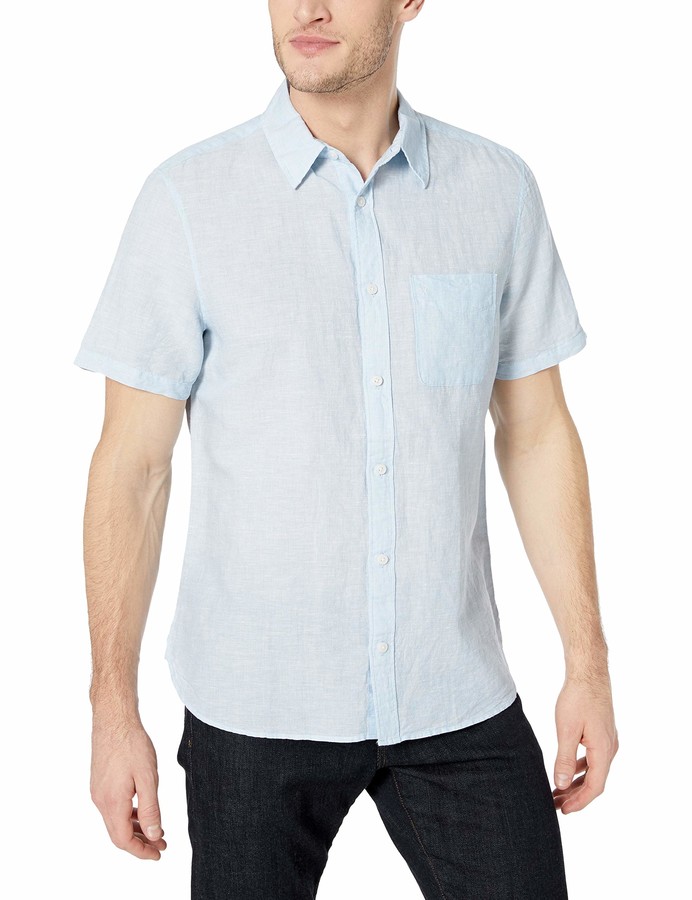 calvin klein men's short sleeve dress shirts