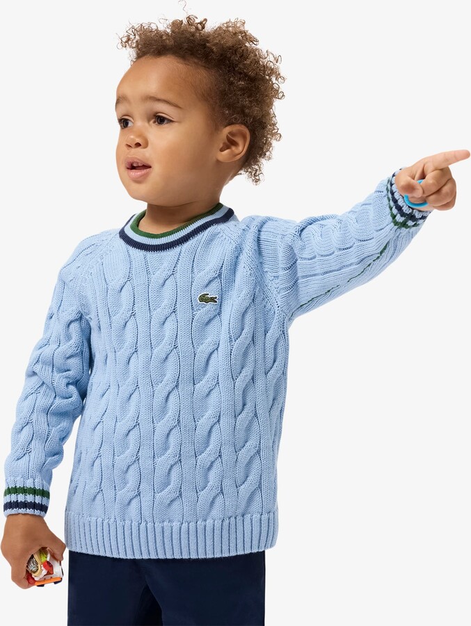 Boys' Cotton & Wool Crew Neck Sweater