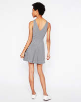 Thumbnail for your product : Express Double V Sleeveless Fit And Flare Dress