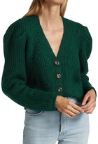 Thumbnail for your product : Design History Rib-Knit Puff-Sleeve Cardigan