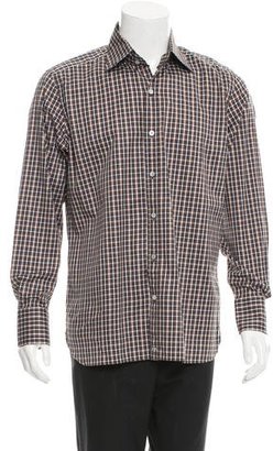 Tom Ford Plaid Button-Up Shirt