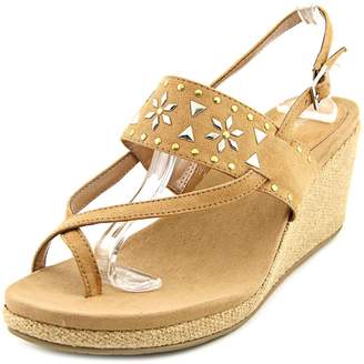 Style&Co. Style & Co Jazzmin Women US 7.5 Brown Wedge Sandal