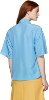 Thumbnail for your product : Stella McCartney Blue Silk Button Detail Shirt